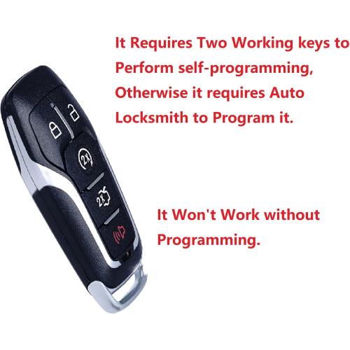 MechanMagic Key Fob Replacement Compatible for Ford Explorer 2016-2017 Edge Mustang Fusion Titanium Lincoln MKZ MKC 2014-2016 MKX 2016-2019 Smart Car Keyless Entry Remote Control 902Mhz 164-R7989