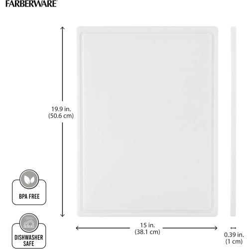 Extra Large Plastic Cutting Board, White