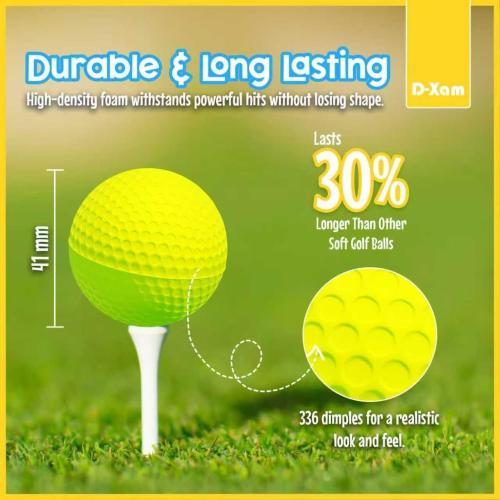 Foam Golf Balls Bulk 40, 24 or 15 Pack Practice Golf Ball Multicolor 41mm
