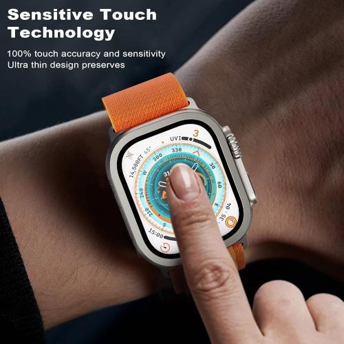 WSKEN for Apple Watch Ultra 4/3/2/1 Screen Protector - Touch Sensitive