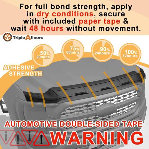 TripleAliners Hood Bug Deflector Protector for 2021-2025 2026 Ford F150