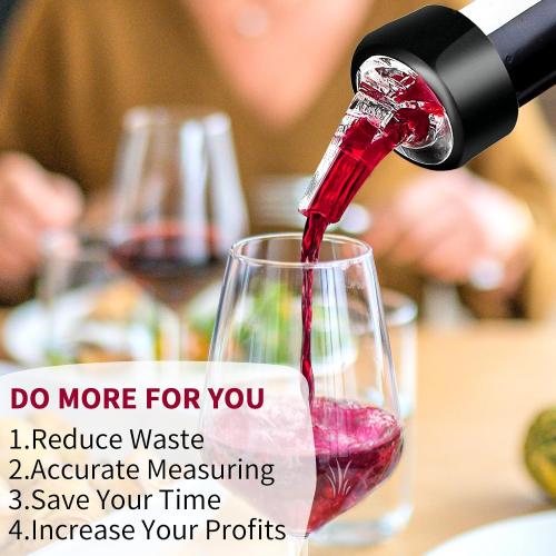 Automatic Measured Bottle Pourer - Quick Shot Spirit Measure Pourer Drinks Wine Cocktail Dispenser Home Bar Tools