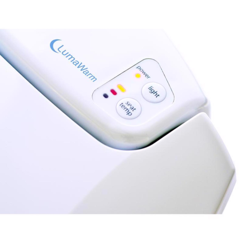 Brondell LumaWarm Slow Close Elongated White Plastic Night Light Toilet Seat