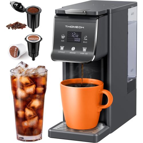 K Cup Coffee Maker With Bold Setting, Gray