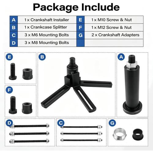 Crankcase Splitter Separator & Crank Puller Installation Tool