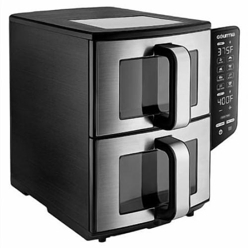 Gourmia 11 Quart Dual Basket Air Fryer with Smart Finish & 4-Layer Cooking‼️light dirt‼️