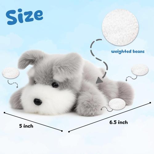 Adorable Schnauzer Dog Stuffed Animal Soft Plush Gifts for Kid
