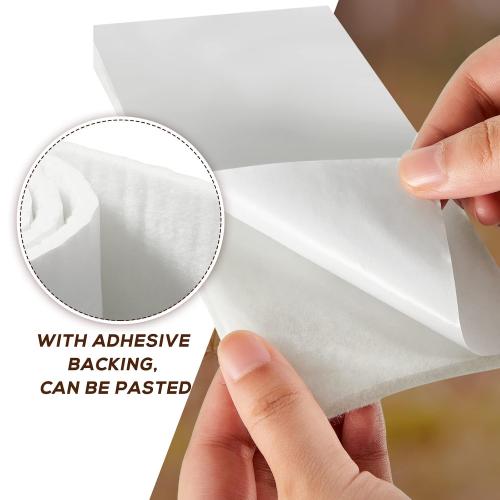 Jecery Adhesive Felt Roll, 1/4 X 6 X 2.5 Yard, White