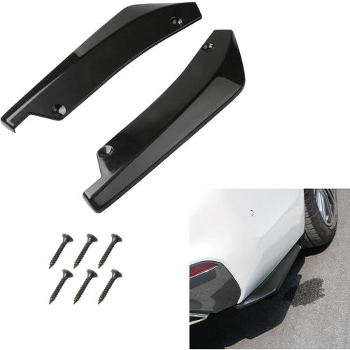 2PCS Car Rear Bumper Lip Splitter Canard Diffuser