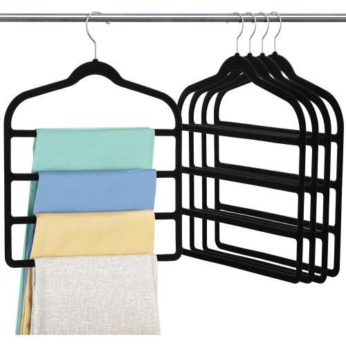 Velvet Pant Clothes Hanger Space Saving Non Slip Hanger Jean Slack Hangers