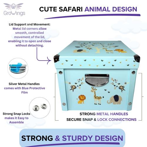 GroWings Baby Keepsake Box - Large Memory Storage for Newborns, Suitable for Boys and Girls, Strong, Durable, and Collapsible Gifts