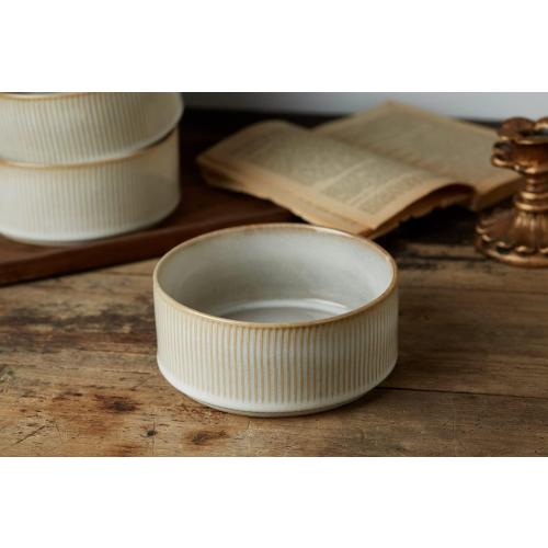 famiware Star Cereal Bowl , 23 oz Soup Bowls Cappuccino White
