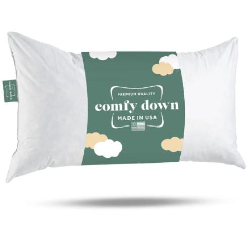 ComfyDown Decorative Down and Feathers Fill Rectangle Pillow Insert - 12 x 20 - Single