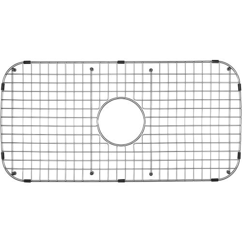 Serene Valley Sink Grid 26-13/16 x 13-3/8, Centered Drain with Corner Radius 3, NDG2613C