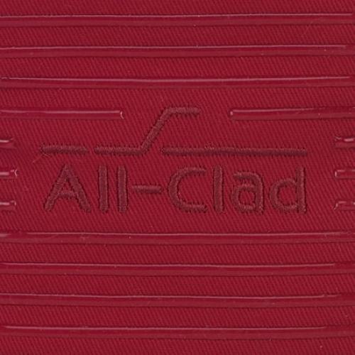 All-Clad Textiles Deluxe Heat and Stain Resistant Pot Holder. Silicone Treated Heavyweight 100-Percent Cotton Twill Hot Pad, Machine Washable, 6-inches by 10-inches, Chili Red pack of 2