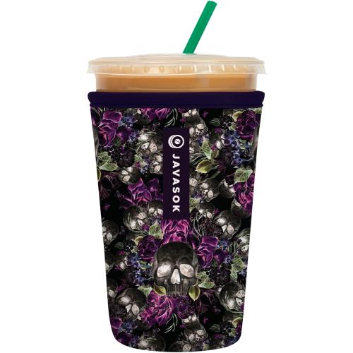 Sok It JavaSok Iced Coffee & Cold Soda Insulated Neoprene Cup Sleeve (After Dark, Medium: 22-28oz)
