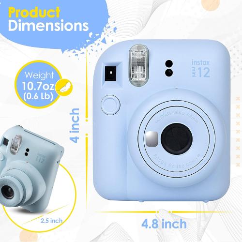Fujifilm Instax Mini 12 Instant Camera Pastel Blue