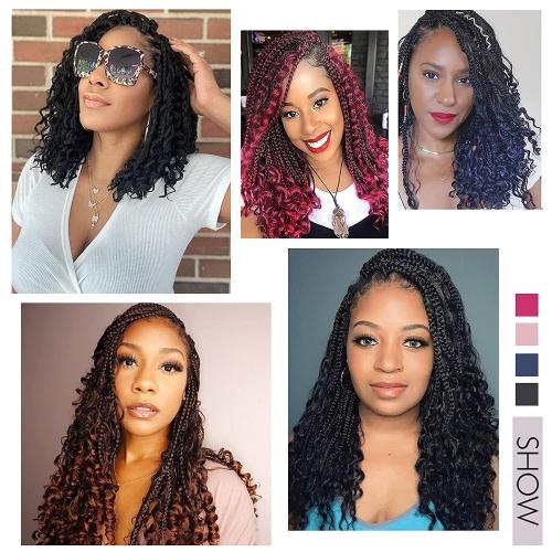 Diha Goddess Box Braids Crochet Hair With Curly Ends 22 Inch