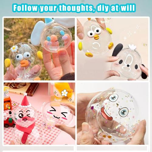 Nano Tape Bubble Kit, Nano Squishy Making kit Tape Bubbles, Arts and Craft DIY Stress Ball Making kit and Crafts for Kids Ages 8-12 Year Bubble Craft Kit Toys 2PCS (2&1.2)
