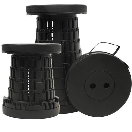Collapsible Stool for Adults, Portable Folding Camping Seat, 500lbs