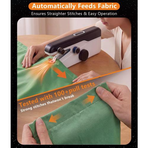 2026 Upgraded Handheld Sewing Machine 【Anti-Tangling・Tested 10000 】, Black