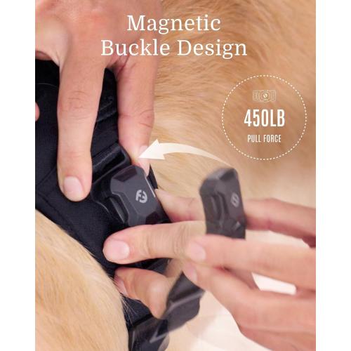 SIZE XL ❗ ❗ MagEase 3-Second Magnetic Dog Harness | No-Pull Tactical Vest | Quick-Connect MOLLE