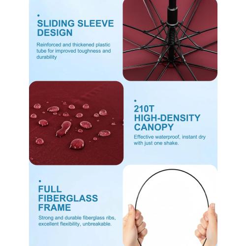 MISSING THE PART TO GRAB ‼️ SoulRain  Arc Umbrella Double Layer Vented Big Windproof Waterproof Umbrellas,Automatic Open Golf Umbrella for Men and Women and Family