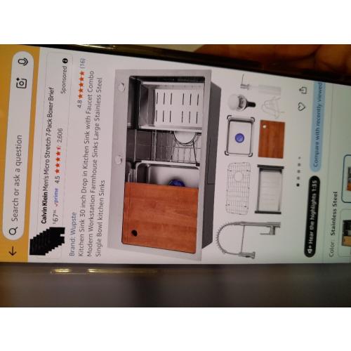 Missing faucet. Kitchen Sink 30 inch Drop in Kitchen Sink with Faucet Combo Modern Workstation Farmhouse Sinks Large Stainless Steel Single Bowl kitchen Sinks