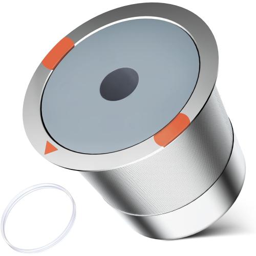 Reusable K Cups and Coffee Pods,Universal Stainless Steel K Cups for Keurig 2.0 and 1.0 Coffee Makers Machine Non-BPA(1pack)
