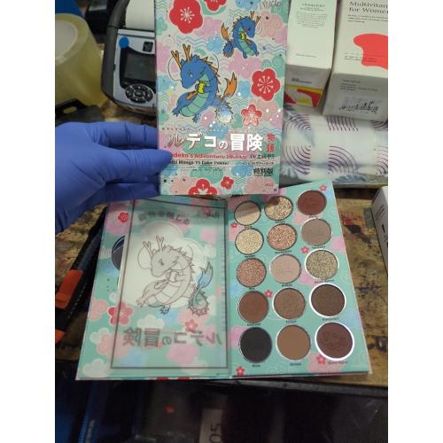 Rude Cosmetics Manga Collection Pressed Pigments and Shadows Palette - Adventures of Rudeko for Women - 0.77 oz Eye Shadow
