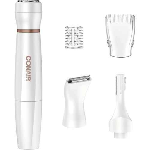 Conair All-In-1 Facial Hair Removal for Women, Cordless Electric Trimmer, Perfect for Face, Ear/Nose, Eyebrows, and Bikini Lines