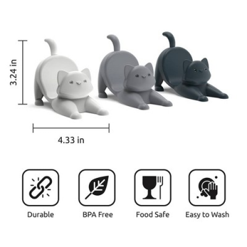 Ototo Holiday Gift Plastic Catos Cat Taco Holder Food Safe‼️ 1 missing ‼️