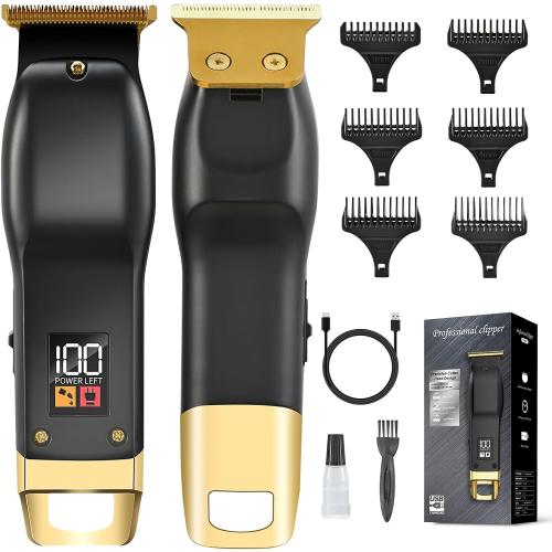 Beard Trimmer for Men, Cordless Hair Clippers for Men with 6 Guards