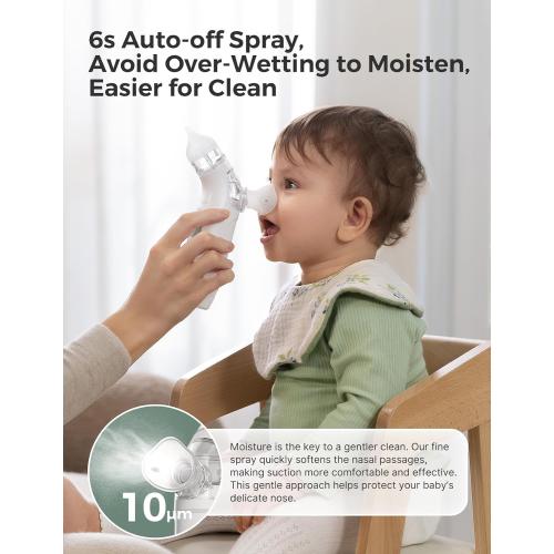 Momcozy BreezyClear™ 2-in-1 Electric Nasal Aspirator for Baby with Spray