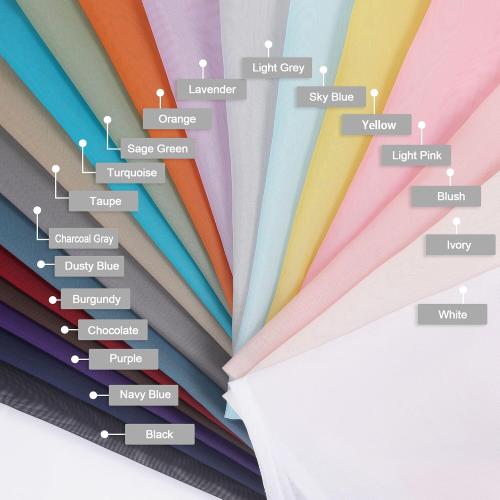 Taupe Sheer Curtains 84 Inches Long 2 Panels Set- Light Filtering Curtains for Bedroom, Soft Airy Voile Rod Pocket Living Room Window Drapes, 42Wx84L Inches, 2 PCS