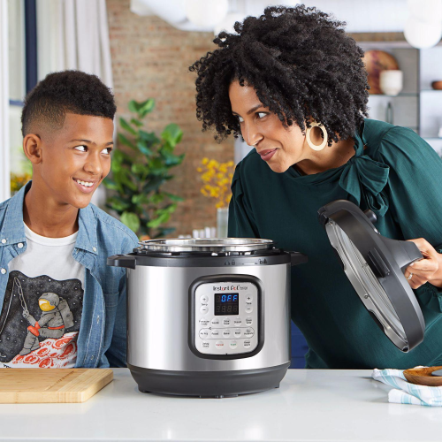 Instant Duo Crisp Stainless Steel Pressure Cooker 8 qt Black/Silver