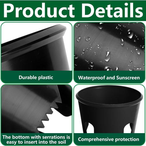 6 Pcs Lawn Light Protector, ABS Landscape Sprinkler and Light Guard, Waterproof Lawn Sprinklers Protection for Reduce Damage from Lawns Mower Outdoor Garden Park Backyard