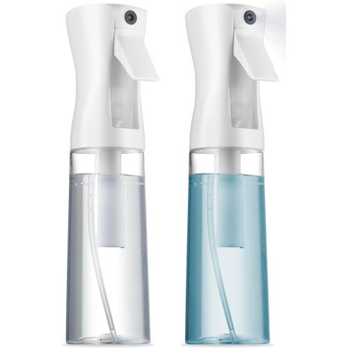 2 Pack Continuous Spray Bottles - Ultra Fine Mist Sprayer | Water Spray Bottle For Hair Mister Spray Bottle | Hair Spray Bottles For Hairstyling, Cleaning, Salons - 2pk 6.8 OZ / 200 ML