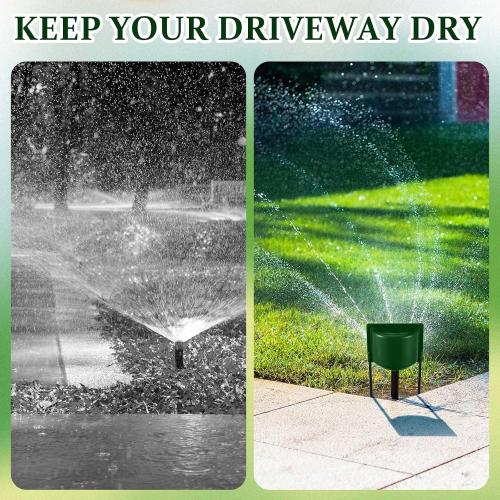 LemonRoad 4 Pcs Sprinkler Splash Shield Guard Thickened Overspray Guard