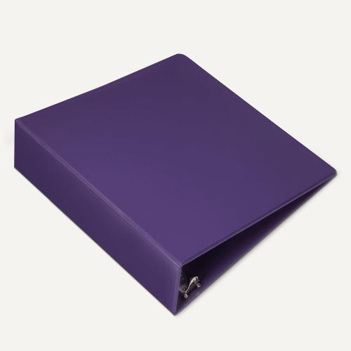 Amazon Basics 3 Ring Binder, 2 inch Round Rings, Holds 375 Sheets, Two Interior Pockets, Assorted Colors, 4-Pack