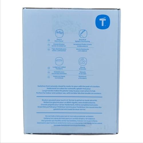 Tupperware Heritage Series with Lids Pitcher and Tumbler Set 12 Count