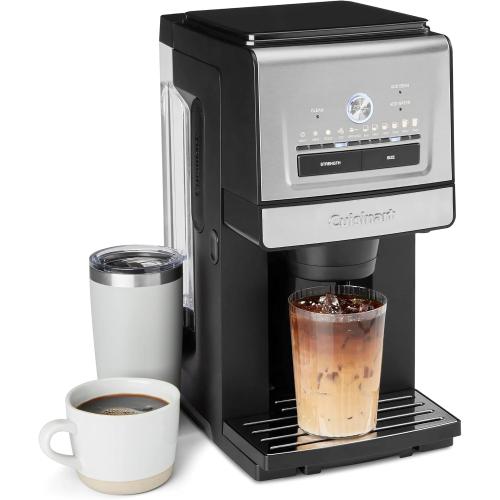 Cuisinart Coffee Maker, Grind and Brew Single Serve Coffee Maker, 6 Cup Sizes, Built-in Stainless Steel Burr Mill, Adjustable Strength, Grind Control and Over Ice Feature, Easy Cleaning, DGB-30‼️Light dirt and missing measuring spoon and reservoir filter‼️