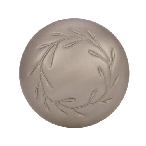 5pk Nature's Splendor 1-5/16 in. (33mm) Traditional Satin Nickel Round Cabinet Knob
