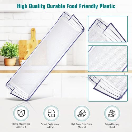 DA63-08645A Refrigerator Door Shelf RT18M6215SR Door Shelf | Compatible with samsung Refrigerator Model: RT18M6215SR RT18M6215SG RT18M6213SR, RT18M6215SG/AA shelf Replace for 4864777
