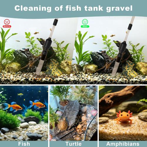 30-100 Gal Fish Tank Cleaner Vacuum Aquarium Vacuum Gravel Cleaner Electric