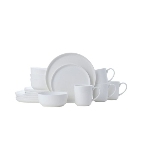 Mikasa Samantha 16 Piece Dinnerware Set, Service for 4 - White - No Size