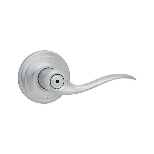 Kwikset Signature Tustin Satin Chrome Reversible Privacy Door Handle