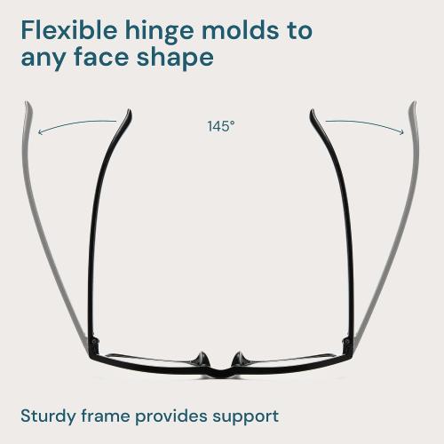 Gaoye Reading Glasses Men - Blue Light Blocking Lenses, TR90 Frames, UV400 - Eyeglasses with Clear Vision