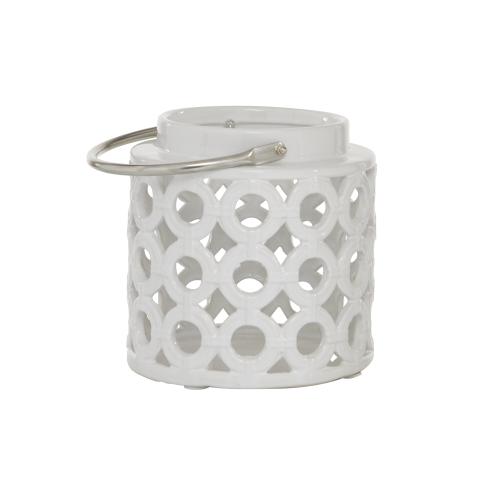 Grayson Lane 1 Candle Ceramic Lantern Candle Holder