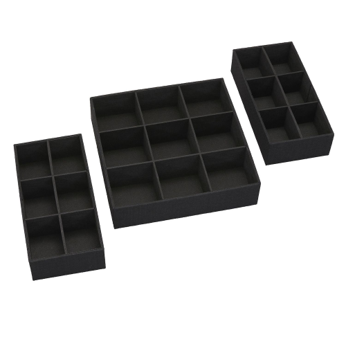 Household Essentials Drawer Organizers Hard-Sided 3-piece Set